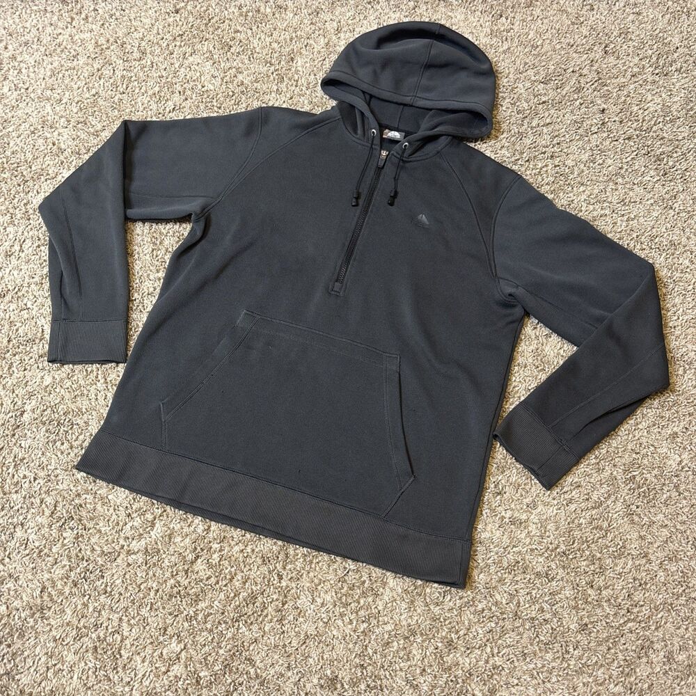 Nike ACG Mens Black Tech Therma-FIT Half Zip Fleece Hoodie Gorpcore Pullover L